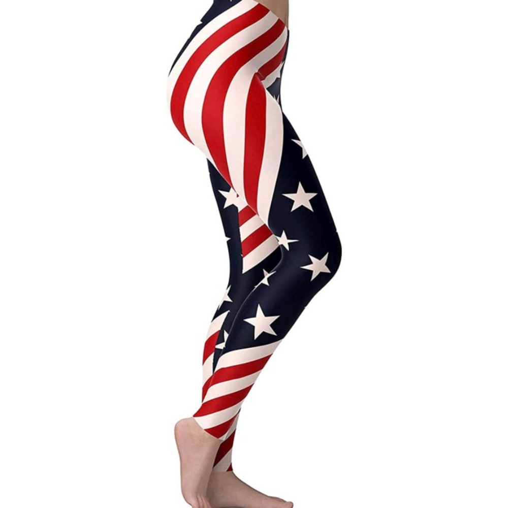 American Flag Women High Waist Yoga Pants!